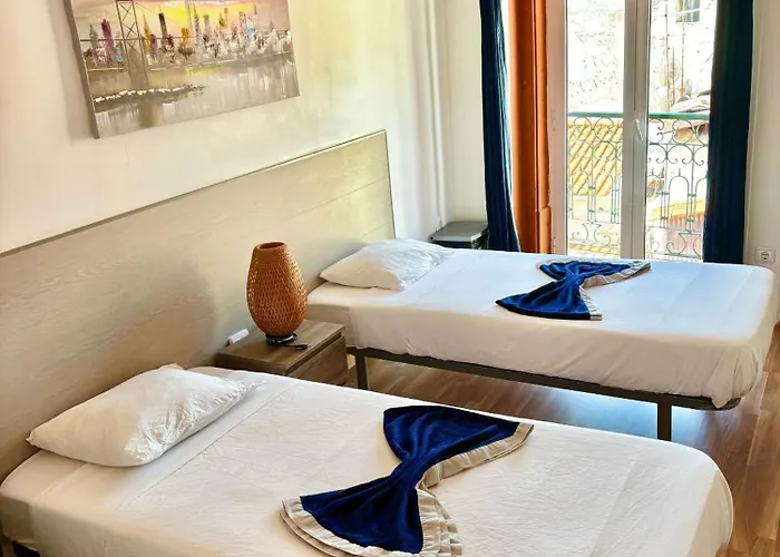 02lisbon Downtown Private Bedroom River View * Lissabon